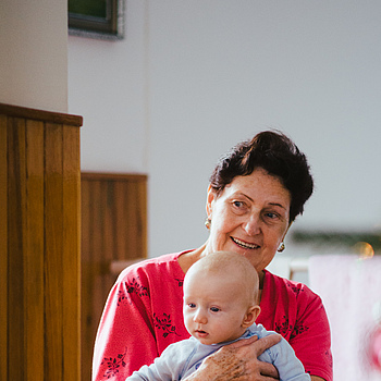 s prababičkou v Otrokovicích